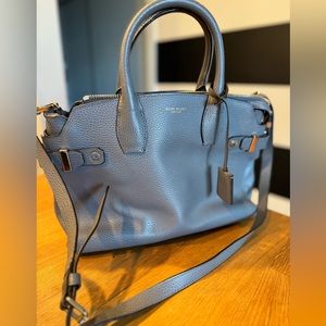 Henri Bendel Carlyle Tote Grey Pebbled Leather Tote